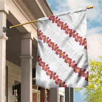 White Sunday Tonga Fakame Garden Flag Tongan Ngatu Heilala Lei - Polynesian Pride
