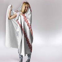 White Sunday Tonga Fakame Hooded Blanket Tongan Ngatu Heilala Lei - Polynesian Pride