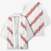 White Sunday Tonga Fakame Kimono Tongan Ngatu Heilala Lei - Polynesian Pride
