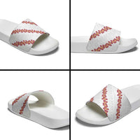 White Sunday Tonga Fakame Slide Sandals Tongan Ngatu Heilala Lei - Polynesian Pride