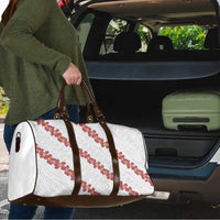White Sunday Tonga Fakame Travel Bag Tongan Ngatu Heilala Lei - Polynesian Pride