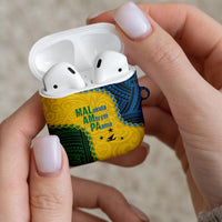 Malampa Province Vanuatu AirPods Case Map With Polynesian Pattern LT14 - Polynesian Pride