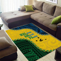 Malampa Province Vanuatu Area Rug Map With Polynesian Pattern LT14 - Polynesian Pride