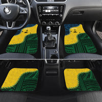 Personalised Malampa Province Vanuatu Car Mats Map With Polynesian Pattern LT14 Set 4pcs Multicolor - Polynesian Pride