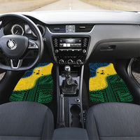 Personalised Malampa Province Vanuatu Car Mats Map With Polynesian Pattern LT14 Set 2pcs - Front Multicolor - Polynesian Pride