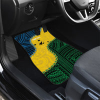 Personalised Malampa Province Vanuatu Car Mats Map With Polynesian Pattern LT14 - Polynesian Pride