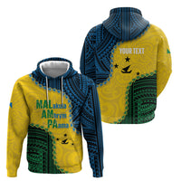 Personalised Malampa Province Vanuatu Hoodie Map With Polynesian Pattern LT14 - Polynesian Pride