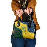 Malampa Province Vanuatu Shoulder Handbag Map With Polynesian Pattern LT14 One Size Multicolor - Polynesian Pride