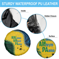 Malampa Province Vanuatu Spare Tire Cover Map With Polynesian Pattern LT14 - Polynesian Pride