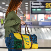 Malampa Province Vanuatu Travel Bag Map With Polynesian Pattern LT14 - Polynesian Pride