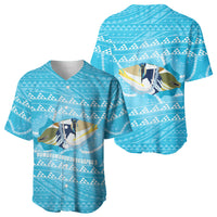 Aloha Hawaii Humuhumu Reef Triggerfish Baseball Jersey Hawaiian Leis Kakau Pattern LT14 - Polynesian Pride
