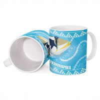 Aloha Hawaii Humuhumu Reef Triggerfish Ceramic Mug Hawaiian Leis Kakau Pattern LT14 - Polynesian Pride
