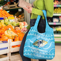 Aloha Hawaii Humuhumu Reef Triggerfish Grocery Bag Hawaiian Leis Kakau Pattern LT14 - Polynesian Pride