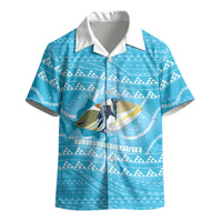 Aloha Hawaii Humuhumu Reef Triggerfish Kid Hawaiian Shirt Hawaiian Leis Kakau Pattern LT14 - Polynesian Pride