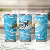 Aloha Hawaii Humuhumu Reef Triggerfish Tumbler Cup Hawaiian Leis Kakau Pattern LT14 - Polynesian Pride