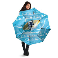 Aloha Hawaii Humuhumu Reef Triggerfish Umbrella Hawaiian Leis Kakau Pattern LT14 - Polynesian Pride
