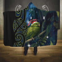 New Zealand Christmas Hooded Blanket Cute Kakapo Meri Kirihimete Maori Koru LT14 - Polynesian Pride