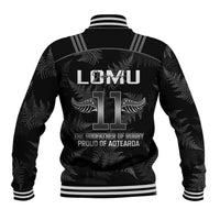New Zealand Silver Fern Rugby Baseball Jacket Aotearoa Godfather Proud Gone But Never Forgotten LT14 - Polynesian Pride