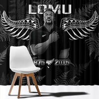 New Zealand Silver Fern Rugby Window Curtain Aotearoa Godfather Proud Gone But Never Forgotten LT14 - Polynesian Pride