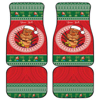 Personalized Hawaii Christmas Car Mats Tiki Santa Mele Kalikimaka