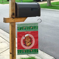 Personalized Hawaii Christmas Garden Flag Tiki Santa Mele Kalikimaka