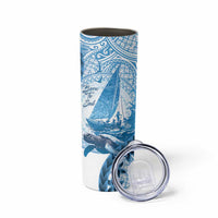 New Zealand Sailing Skinny Tumbler Aotearoa Yacht Racing - Born To Sail LT14 - Polynesian Pride