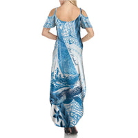 New Zealand Saling Summer Maxi Dress Aotearoa Yacht Racing - Born To Sail