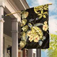 Personalised Aloha Hawaii Oahu Island Garden Flag Gathering Place Sea Turtle Ilima Flowers