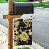 Personalised Aloha Hawaii Oahu Island Garden Flag Gathering Place Sea Turtle Ilima Flowers