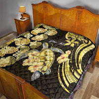 Personalised Aloha Hawaii Oahu Island Quilt Gathering Place Sea Turtle Ilima Flowers