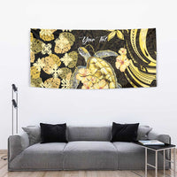 Personalised Aloha Hawaii Oahu Island Tapestry Gathering Place Sea Turtle Ilima Flowers
