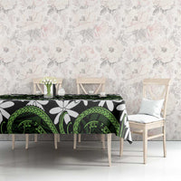 Personalised Cook Islands Palmerston Tablecloth Tiare Maori Polynesian Waves Tattoo