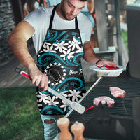Personalised Cook Islands Penrhyn Atoll Apron Tiare Maori Polynesian Waves Tattoo
