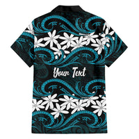 Personalised Cook Islands Penrhyn Atoll Hawaiian Shirt Tiare Maori Polynesian Waves Tattoo
