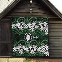 Personalised Cook Islands Mitiaro Quilt Tiare Maori Polynesian Waves Tattoo