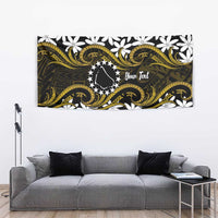 Personalised Cook Islands Manihiki Tapestry Tiare Maori Polynesian Waves Tattoo LT14 - Polynesian Pride