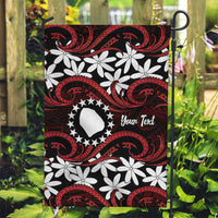 Personalised Cook Islands Atiu Enuamanu Garden Flag Tiare Maori Polynesian Waves Tattoo