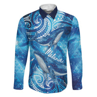 New Zealand Humpback Whale Matariki Family Matching Summer Maxi Dress and Hawaiian Shirt Maori New Year Taniko Niho Taniwha