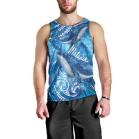 New Zealand Humpback Whale Matariki Men Tank Top Maori New Year Taniko Niho Taniwha