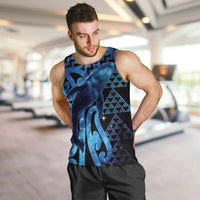 Humpback Whale Matariki New Zealand Men Tank Top NZ Maori Paikea Poutama Luxury Blue