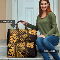 Humpback Whale Matariki New Zealand Travel Bag NZ Maori Paikea Poutama Luxury Gold LT14 - Polynesian Pride