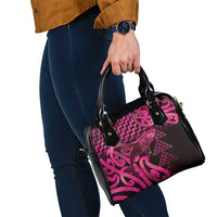 Humpback Whale Matariki New Zealand Shoulder Handbag NZ Maori Paikea Poutama Luxury Pink