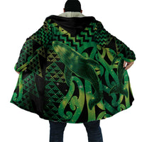Humpback Whale Matariki New Zealand Cloak NZ Maori Paikea Poutama Luxury Green