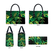 Humpback Whale Matariki New Zealand Leather Bag NZ Maori Paikea Poutama Luxury Green
