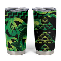 Humpback Whale Matariki New Zealand Tumbler Cup NZ Maori Paikea Poutama Luxury Green