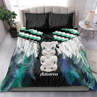 Aotearoa Korowai Motif Bedding Set Hei Tiki Poutama Maori Pattern