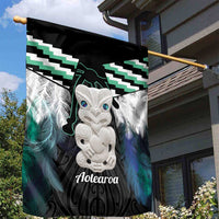 Aotearoa Korowai Motif Garden Flag Hei Tiki Poutama Maori Pattern