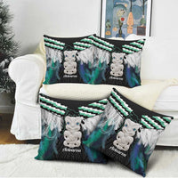 Aotearoa Korowai Motif Pillow Cover Hei Tiki Poutama Maori Pattern - Polynesian Pride