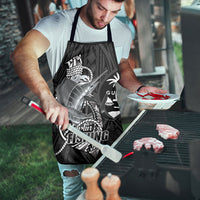Guam Blue Marlin Fishing Apron Guahan Fish Hook Tattoo Black Version