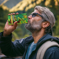 Hawaii Blue Marlin Fishing 4 in 1 Can Cooler Tumbler Hawaiian Kanaka Kakau Reggae